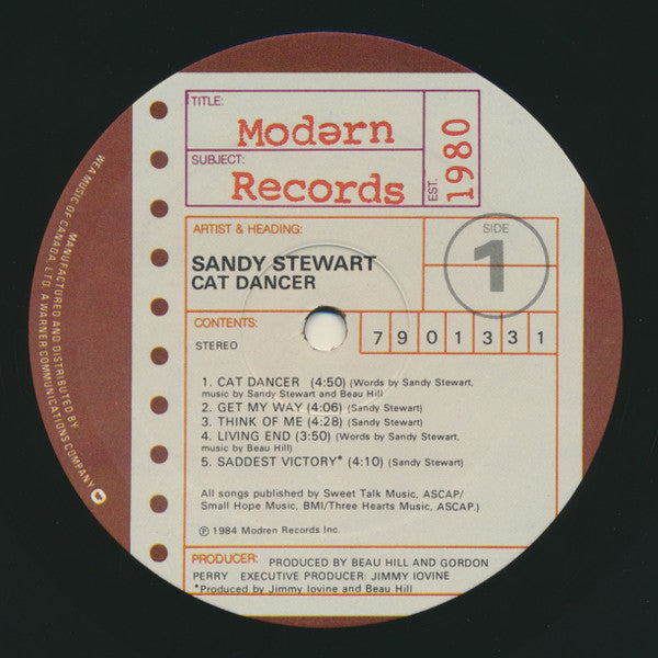 Sandy Stewart : Cat Dancer (LP, Album)
