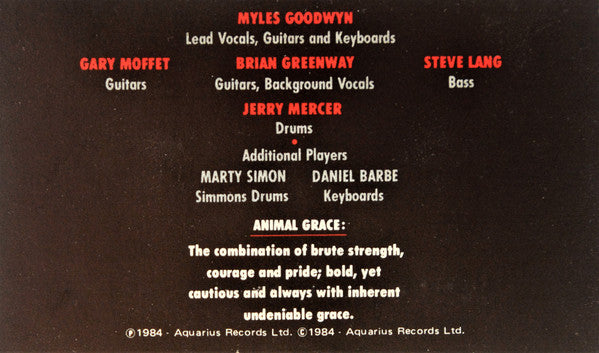 April Wine : Animal Grace (Cass, Album)