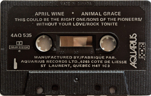 April Wine : Animal Grace (Cass, Album)
