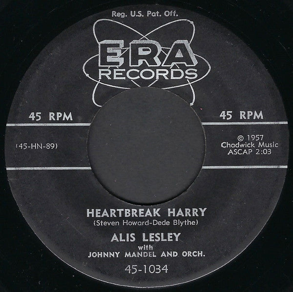 Alis Lesley With Johnny Mandel & Orch.* : He Will Come Back To Me (7", Single)
