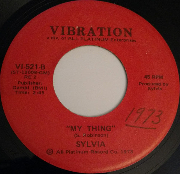 Sylvia Robinson : Pillow Talk (7", Single)