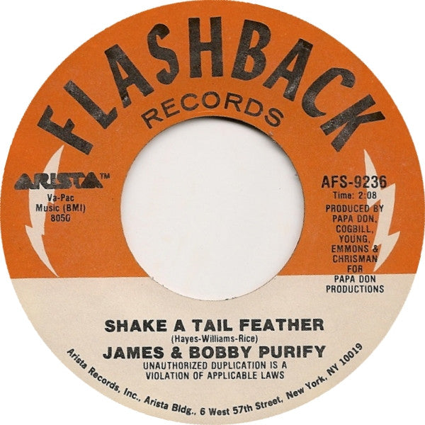 James & Bobby Purify : I'm Your Puppet / Shake A Tail Feather (7")