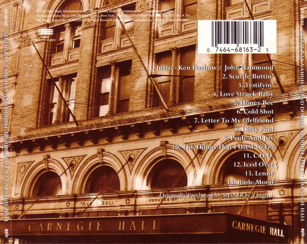 Stevie Ray Vaughan And Double Trouble* : Live At Carnegie Hall (CD, Album)