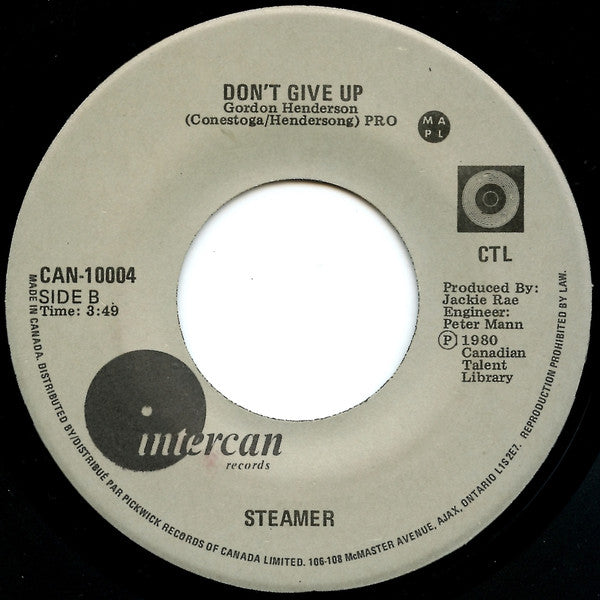 Steamer : Don't Say Goodbye / Don't Give Up (7", Single)