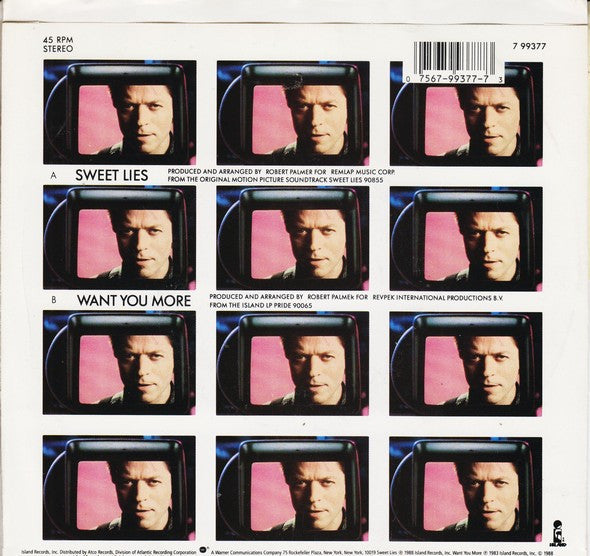 Robert Palmer : Sweet Lies (7")