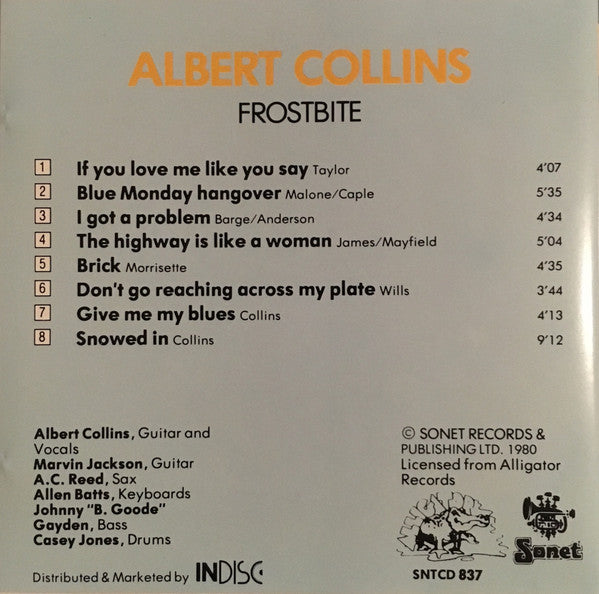 Albert Collins : Frostbite (CD, Album)