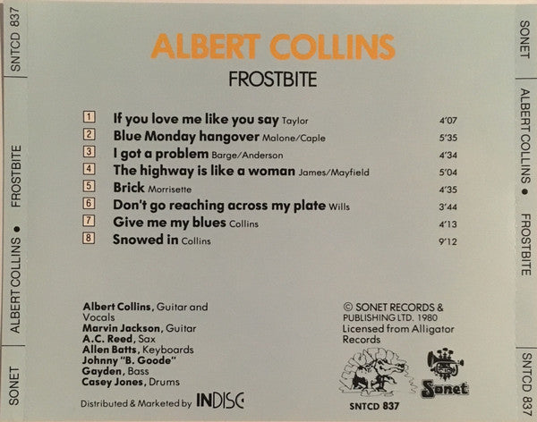 Albert Collins : Frostbite (CD, Album)