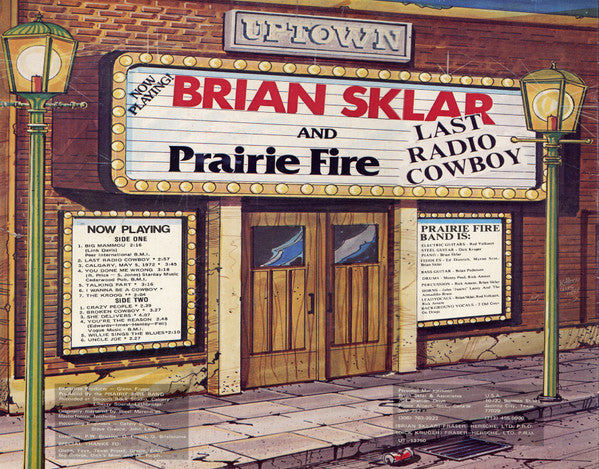 Brian Sklar & The Prairie Fire Band : The Last Radio Cowboy (LP, Album)