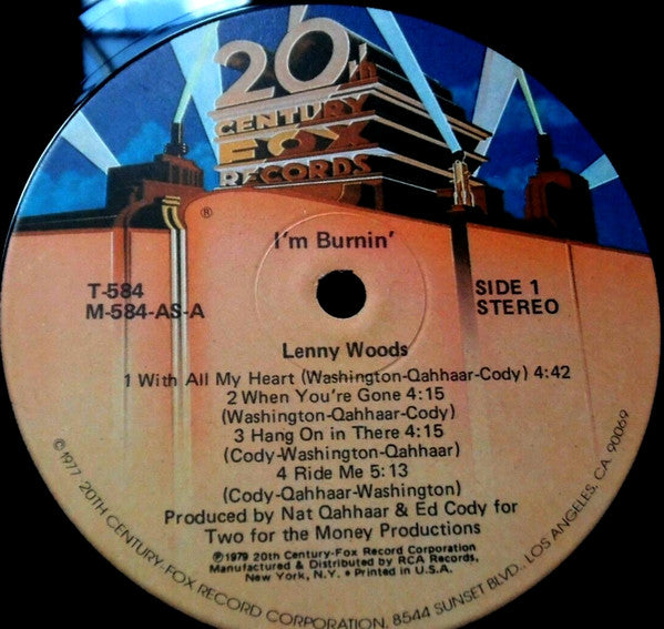 Lenny Woods : I'm Burnin' (LP, Album)