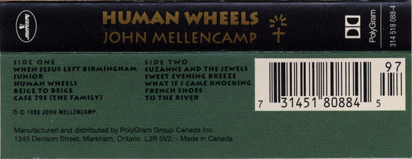 John Cougar Mellencamp : Human Wheels (Cass, Album, Dol)