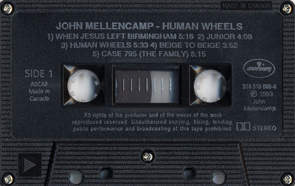 John Cougar Mellencamp : Human Wheels (Cass, Album, Dol)