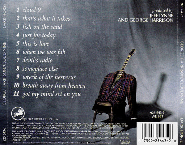 George Harrison : Cloud Nine (CD, Album)