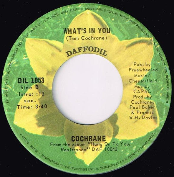 Cochrane (4) : I Wish I Could See You Now (7", Single)