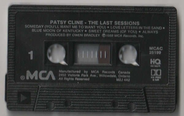 Patsy Cline : The Last Sessions (Cass, Album, Dol)