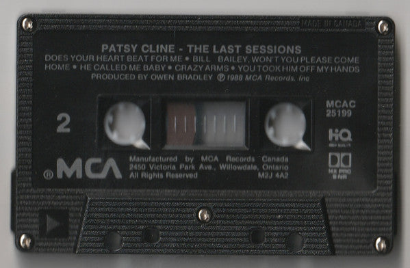 Patsy Cline : The Last Sessions (Cass, Album, Dol)