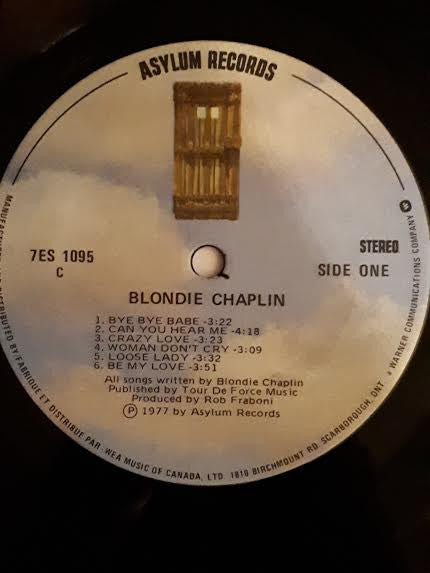 Blondie Chaplin : Blondie Chaplin (LP, Album)
