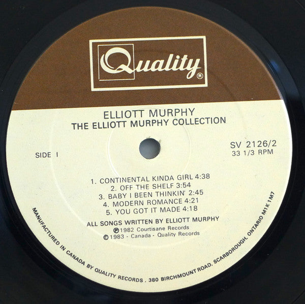 Elliott Murphy : The Elliott Murphy Collection (2xLP, Album, Comp, Ltd)