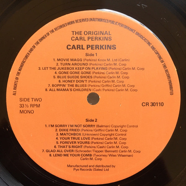 Carl Perkins : The Original Carl Perkins (LP, Comp)