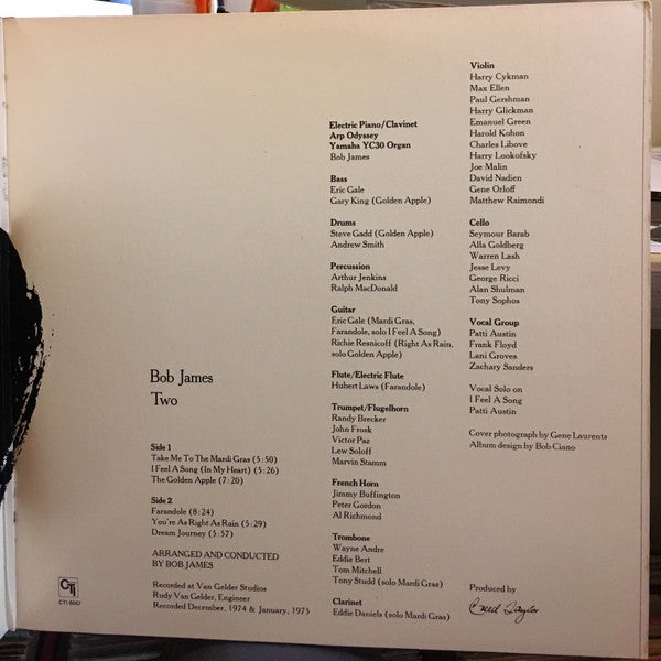 Bob James : Two (LP, Album, Gat)