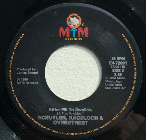 Schuyler, Knobloch & Overstreet : Baby's Got A New Baby (7")