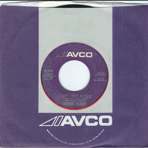 Donnie Elbert : I Can't Help Myself (Sugar Pie, Honey Bunch) / Love Is Here And Now You're Gone (7", Single, Styrene, Mon)