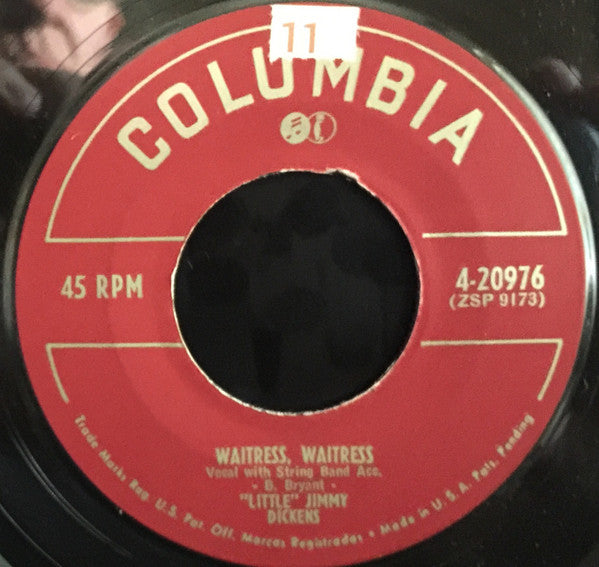 Little Jimmy Dickens : They Don't Know Nothin' At All / Waitress, Waitress (7", Single)