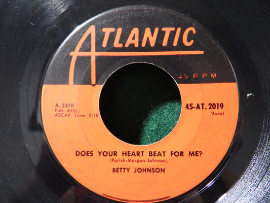 Betty Johnson : Does Your Heart Beat For Me? / You And Only You (7", Single)