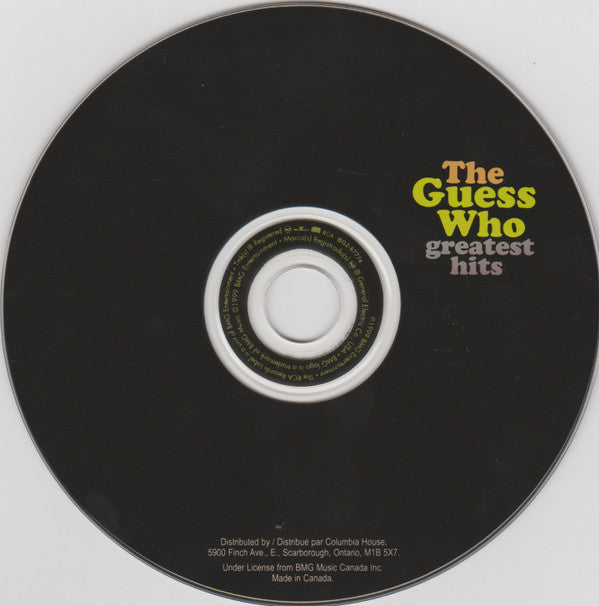 The Guess Who : Greatest Hits (CD, Comp, Club, RE)