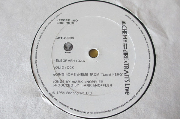 Dire Straits : Alchemy - Dire Straits Live (2xLP, Album, Gat)