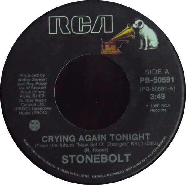 Stonebolt : Crying Again Tonight (7", Single)
