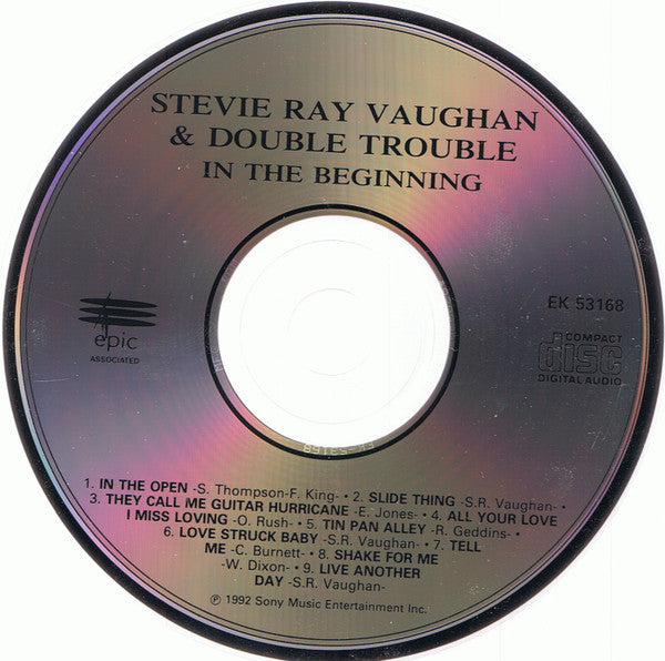 Stevie Ray Vaughan & Double Trouble : In The Beginning (CD, Album)