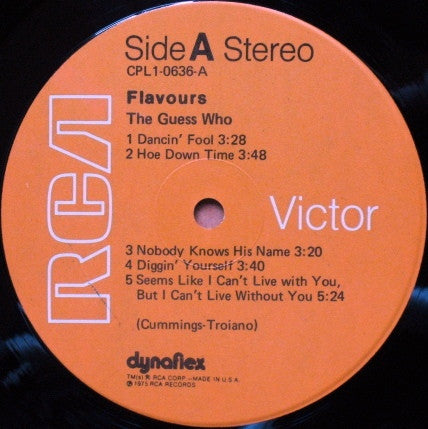 The Guess Who : Flavours (LP, Album, Hol)