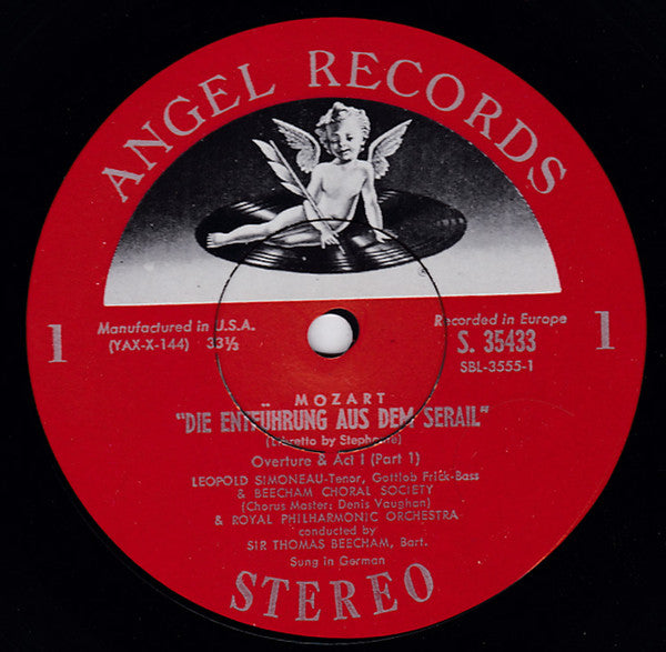 Wolfgang Amadeus Mozart - The Beecham Choral Society And Royal Philharmonic Orchestra Conducted By Sir Thomas Beecham, Lois Marshall, Ilse Hollweg, Leopold Simoneau, Gerhard Unger, Gottlob Frick : The Abduction From The Seraglio (2xLP + Box)