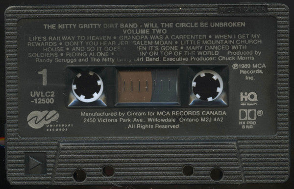 Nitty Gritty Dirt Band : Will The Circle Be Unbroken (Volume Two) (Cass, Album, Dol)