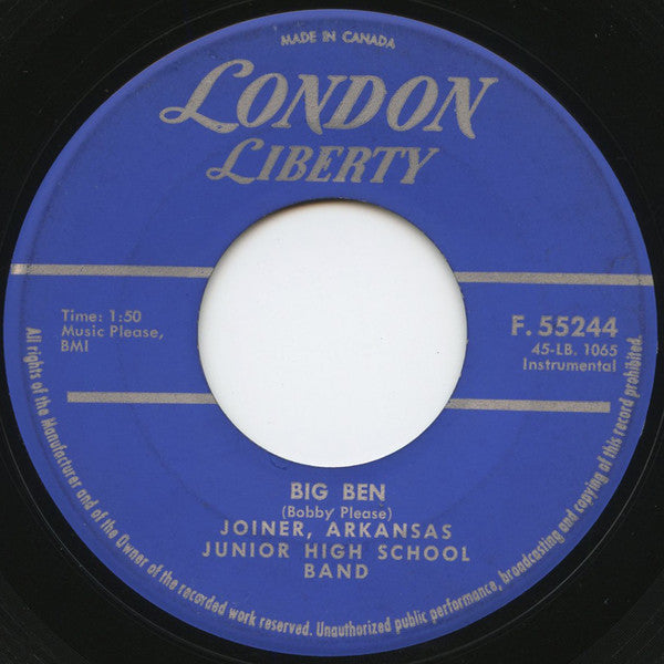Joiner, Arkansas Junior High School Band : National City (7", Single)