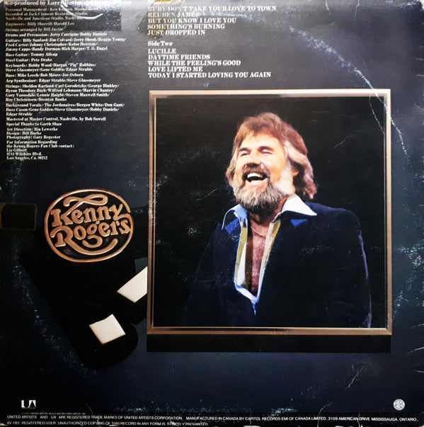 Kenny Rogers : Ten Years Of Gold (LP, Comp, RE)