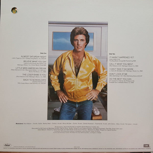 Ricky Nelson (2) : Playing To Win (LP, Album)