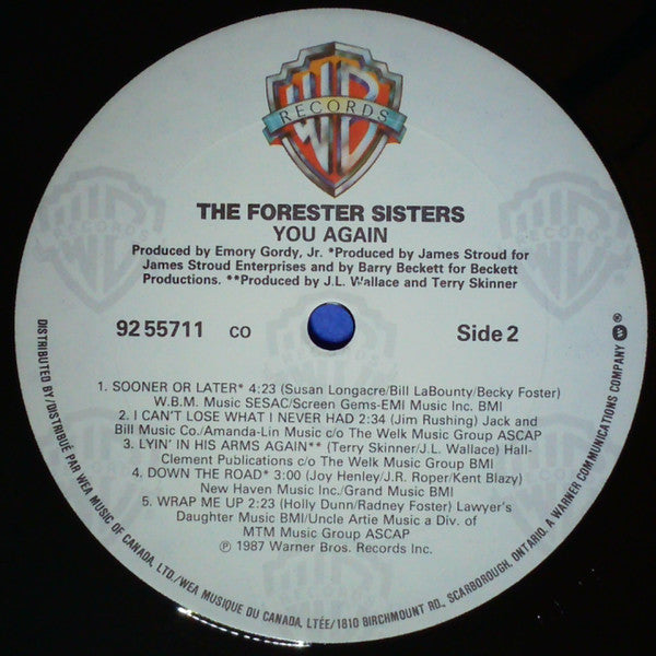 The Forester Sisters : You Again (LP, Album)