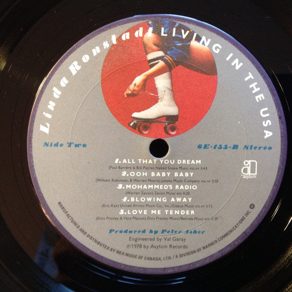 Linda Ronstadt : Living In The USA (LP, Album, Gat)