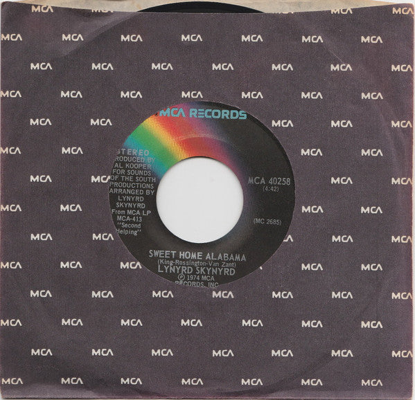 Lynyrd Skynyrd : Sweet Home Alabama (7", Single)