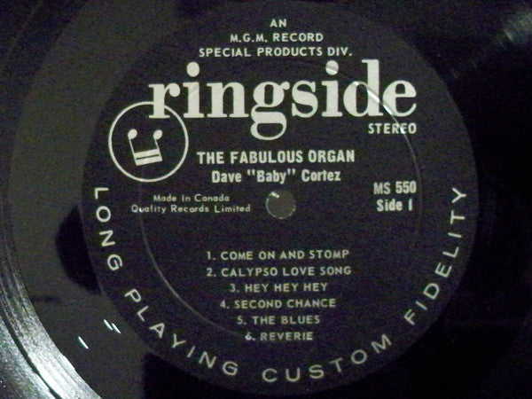 Dave "Baby" Cortez : The Fabulous Organ (LP, Album)