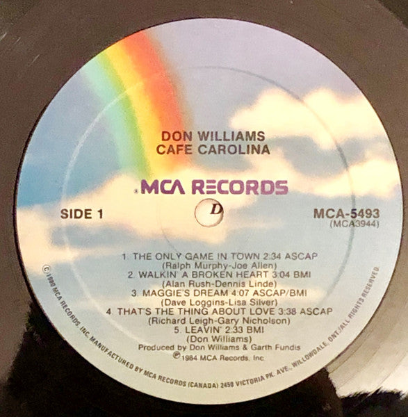 Don Williams (2) : Cafe Carolina (LP, Album, Club)