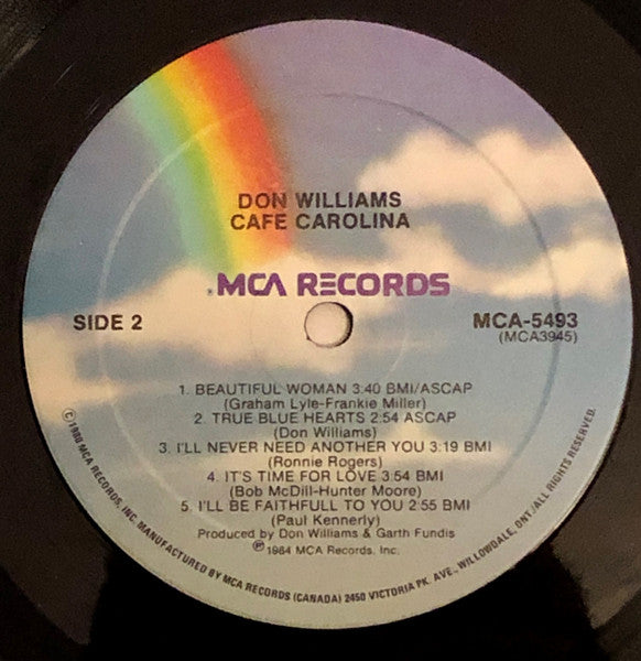 Don Williams (2) : Cafe Carolina (LP, Album, Club)