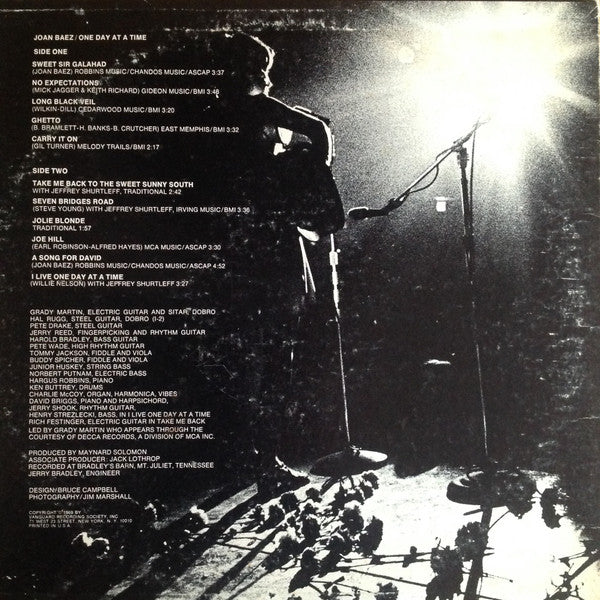 Joan Baez : One Day At A Time (LP, Album, RE)