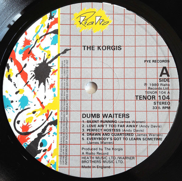 The Korgis : Dumb Waiters (LP, Album)