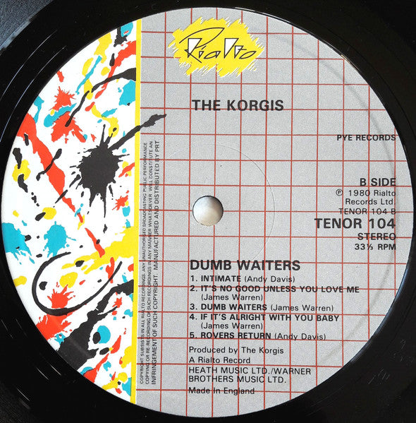 The Korgis : Dumb Waiters (LP, Album)