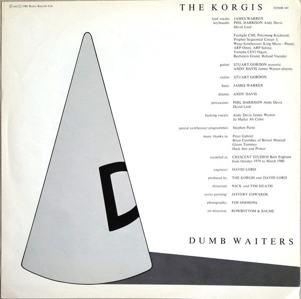 The Korgis : Dumb Waiters (LP, Album)