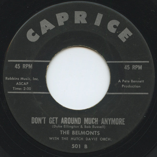 The Belmonts : Searching For A New Love (7", Single, Mono)