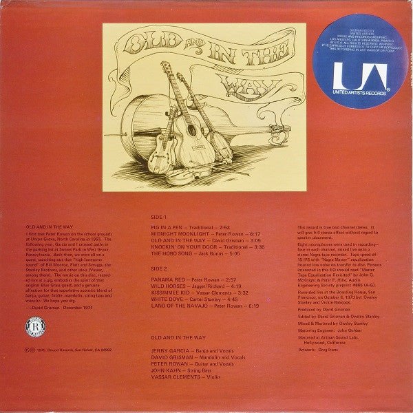 Old & In The Way : Old & In The Way (LP, Album, San)