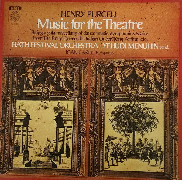 Henry Purcell, Yehudi Menuhin, Joan Carlyle, Bath Festival Orchestra : Henry Purcell Music For The Theatre (LP, Album)